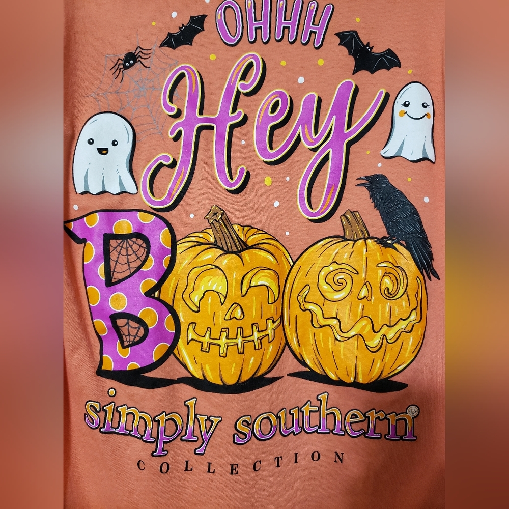 Halloween Ladies Small Simply Southern Long sleeve T